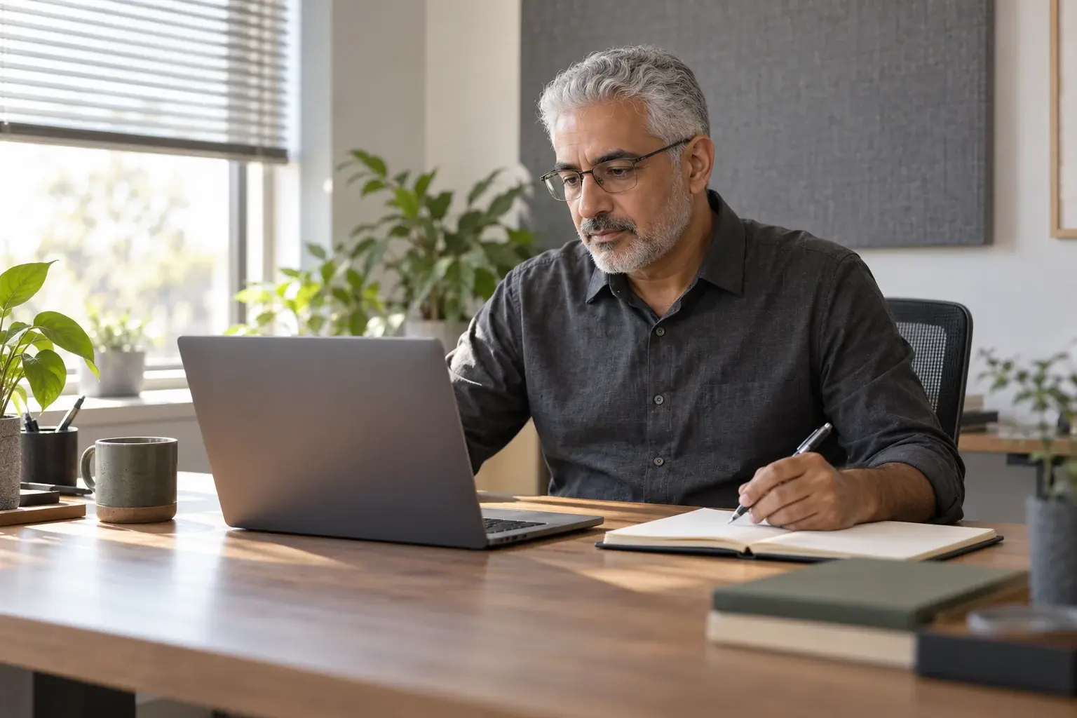Illustrative experienced application administrator reviewing workforce and HR configuration work